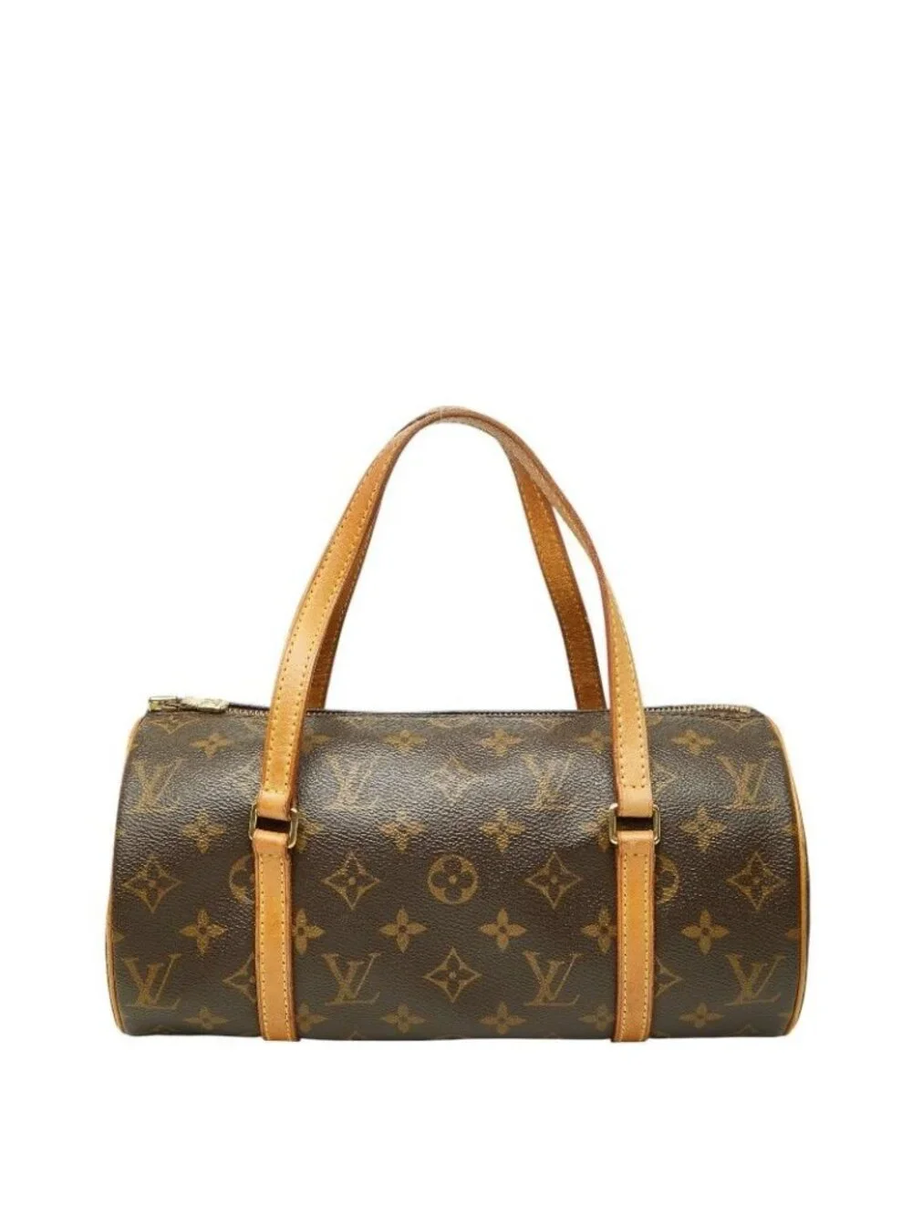 Louis Vuitton Monogram Papillon 26 Handbag Brown Leather